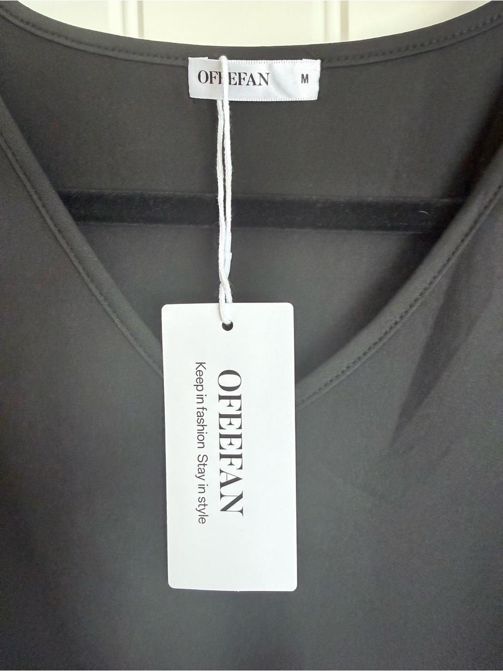 NWT Sleeveless V-Neck Black Side-Tie Maxi/Midi Dress M - Picture 4 of 6